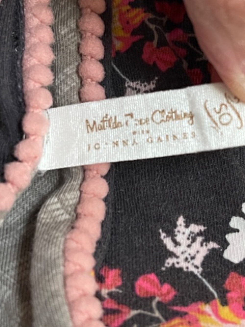 Matilda Jane Joanna Gaines Floral Blanket with Matching Headband and Booties - Picture 2 of 3